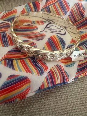 Brighton Silver-Tone Braided Bracelet